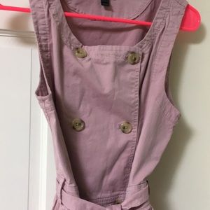 J crew Garment-dyed Trench Dress w/ Belt